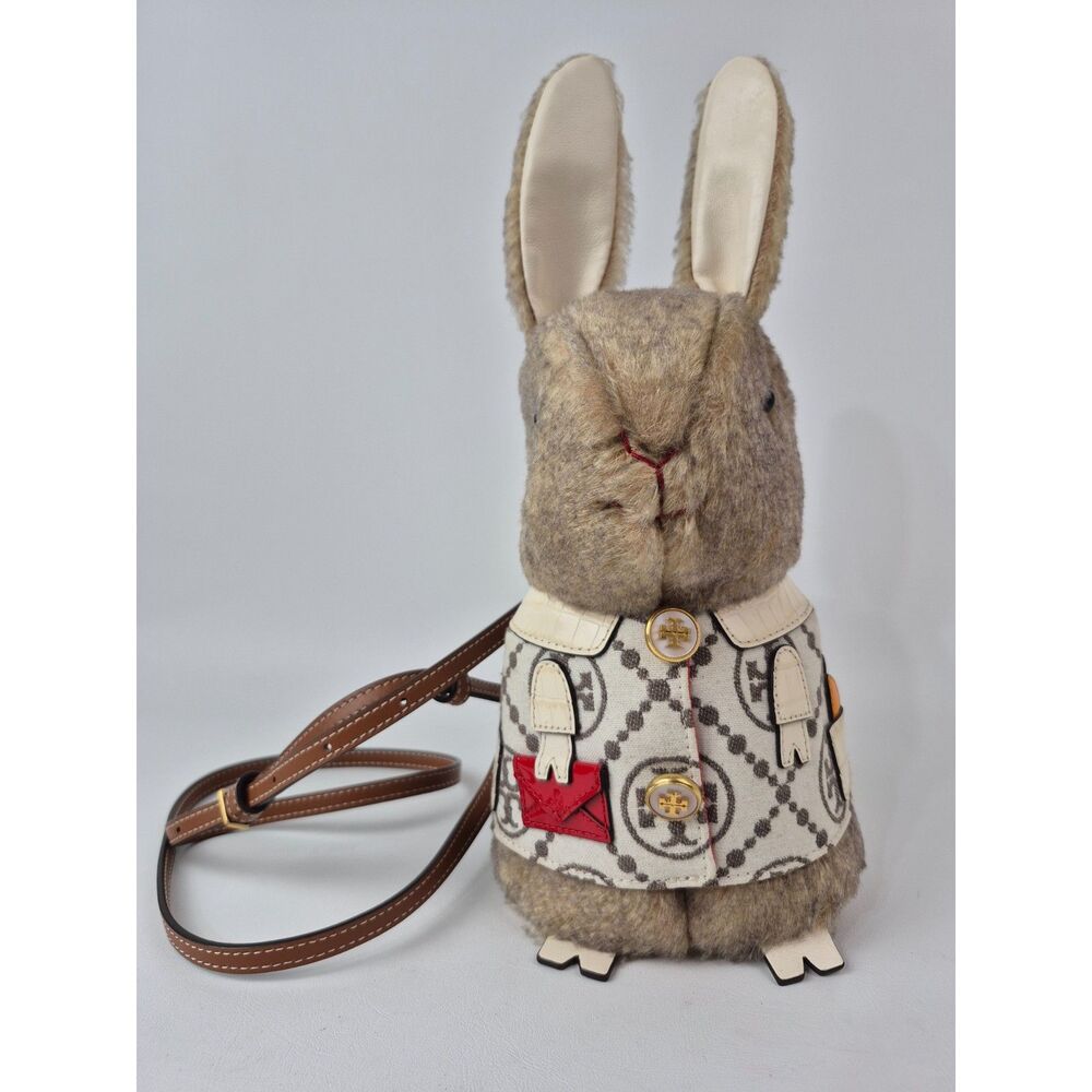 Tory Burch Reva Mini Rabbit Crossbody Bag